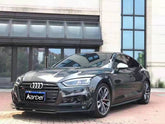 Audi S5 A5 (with s-line bumper, does not base model) B9 2017 2018 2019 with Aftermarket Parts - V2 Style Front Lip Pre-preg Carbon Fiber from Karbel Carbon